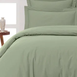 Housse de couette en percale coton Sauge 200x200 cm SOFT PERCALE>Sensei Maison Hot