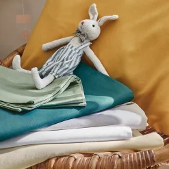 Housse de couette enfant uni (80x120 cm - Gris Galet)>Tradilinge Outlet