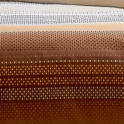 Housse de couette esprit géométrique en coton (260x240 cm - Cuivre)><noscript><img width=