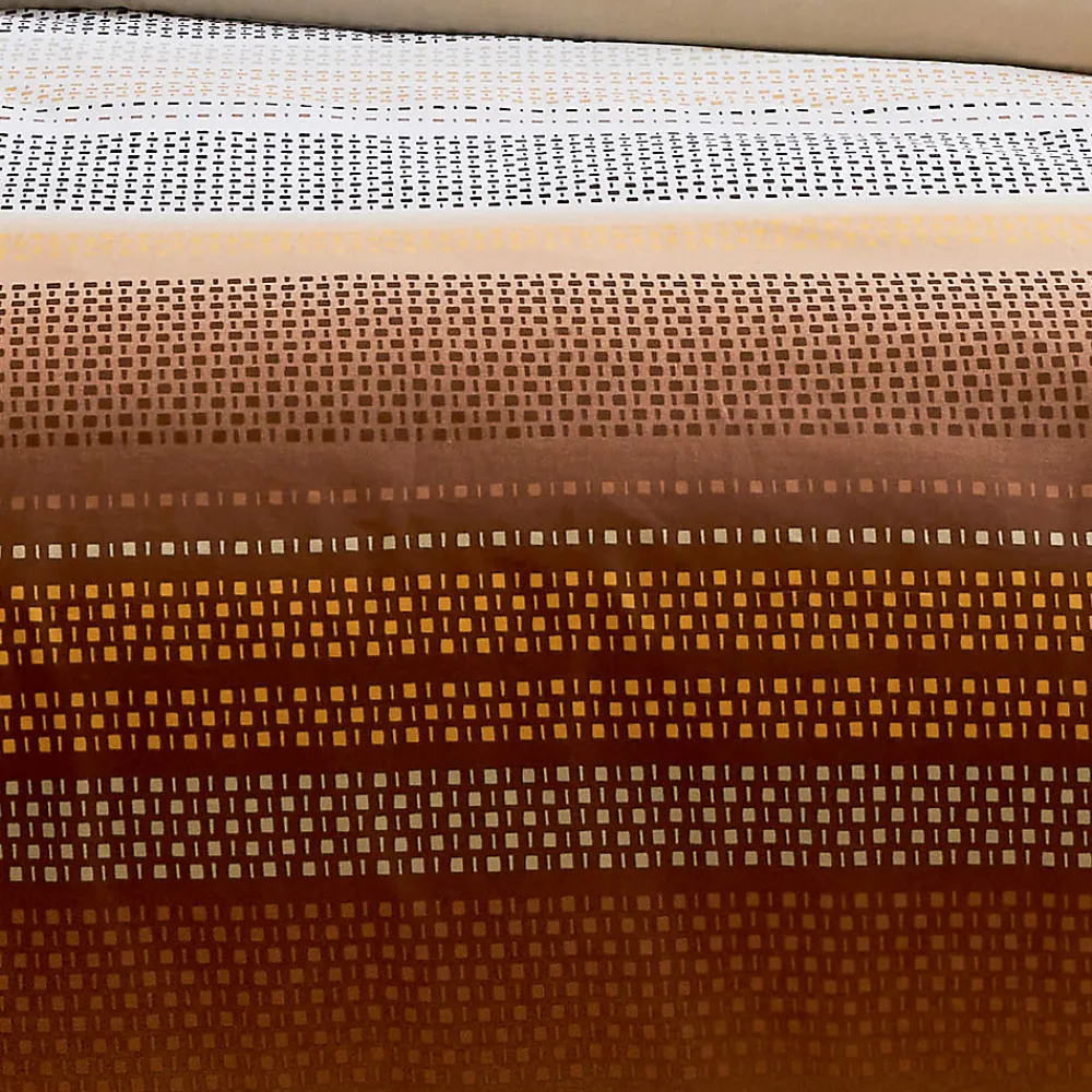 Housse de couette esprit géométrique en coton (260x240 cm - Cuivre)>Tradilinge Best