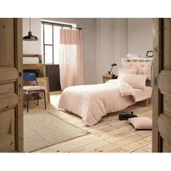Housse de couette "Gaïa" toutes dimensions "Gaze de Coton" - Gaïa Guimauve - Housse de couette 140 x 200 cm>L'Effet Papillon Online