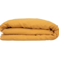 Housse de couette Linah - jaune ocre - lin lavé 240x220 cm - Atmosphera>Atmosphera Créateur D'Intérieur Best