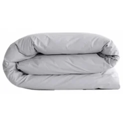 Housse de couette "Manoir" percale pur coton peigné longues fibres 80 fils/cm² - Perle - Housse de couette 260 x 240 c>Vent Du Sud Discount