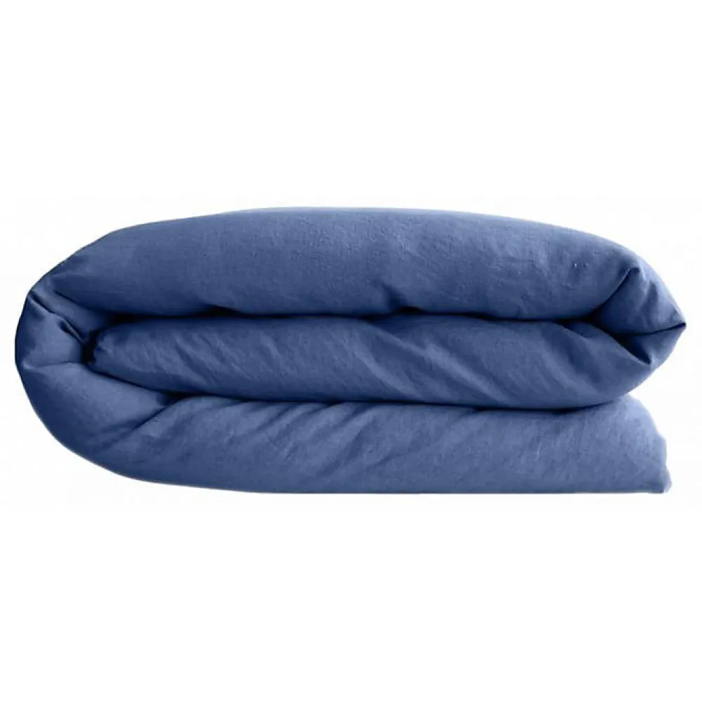 Housse de couette Palace 100% coton teint lavé - Palace Indigo - Housse de couette 240 x 220 cm>Vent Du Sud Clearance