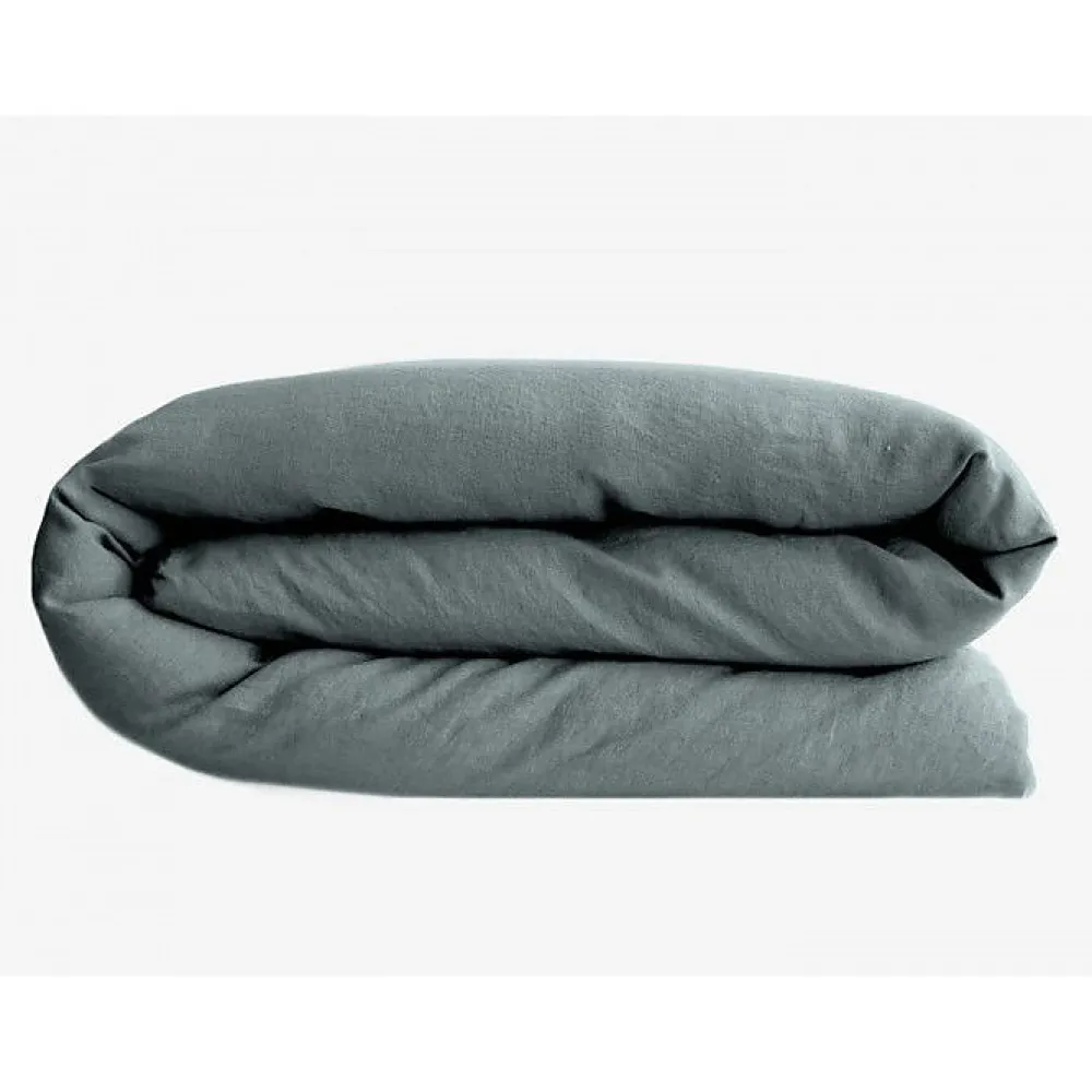Housse de couette Palace 100% coton teint lavé - Palace Lichen - Housse de couette 240 x 220 cm>Vent Du Sud Hot