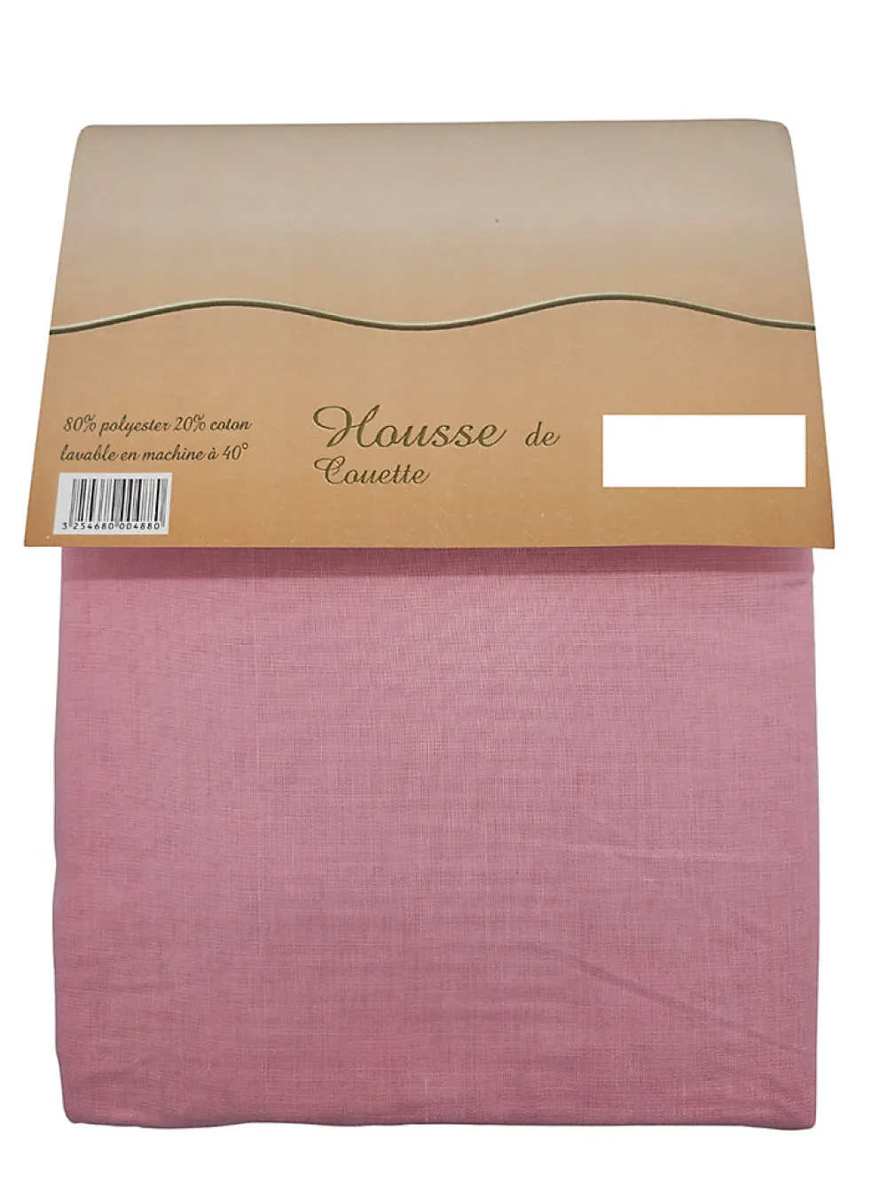 Housse de couette Polycoton Rose - 2 personnes 220 x 240 - Toutes saisons ->Mortreux Sale