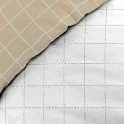Housse de couette réversible 240 x 220 cm + 2 taies CADRIA 100% coton 57 fils><noscript><img width=