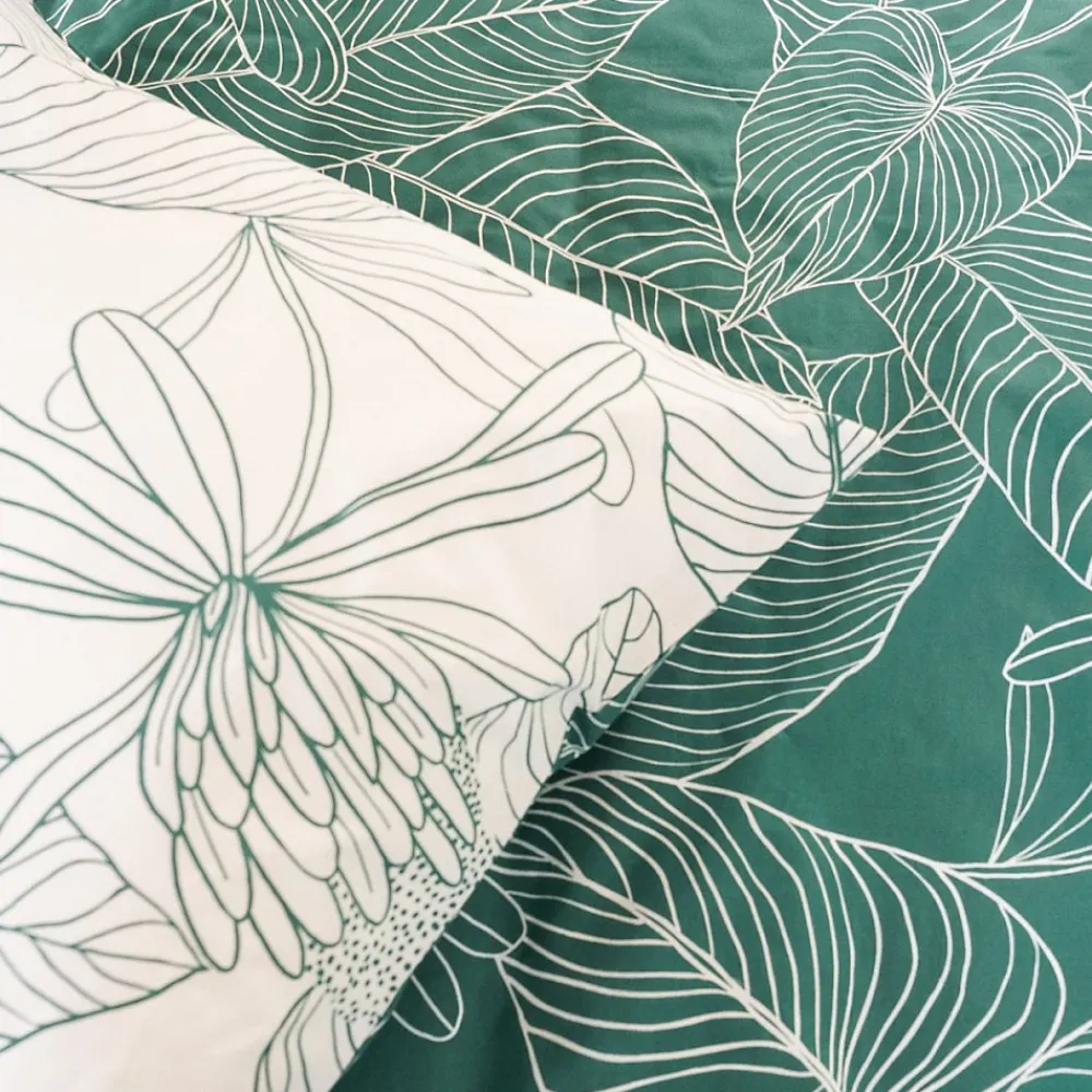 Housse de couette réversible 240x220 TILDA + 2 taies 100% coton adouci 57 fils/cm2>Cote Deco Discount