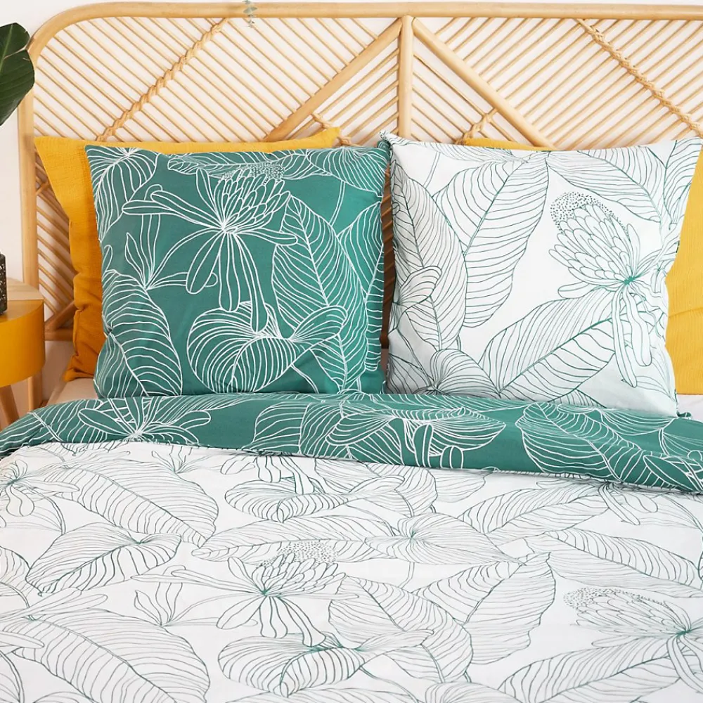 Housse de couette réversible 240x220 TILDA + 2 taies 100% coton adouci 57 fils/cm2>Cote Deco Discount