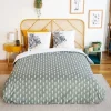 Cote Deco Housse de couette réversible 240x220 SOLI + 2 taies 100% coton adouci 57 fils/cm2* Housse De Couette