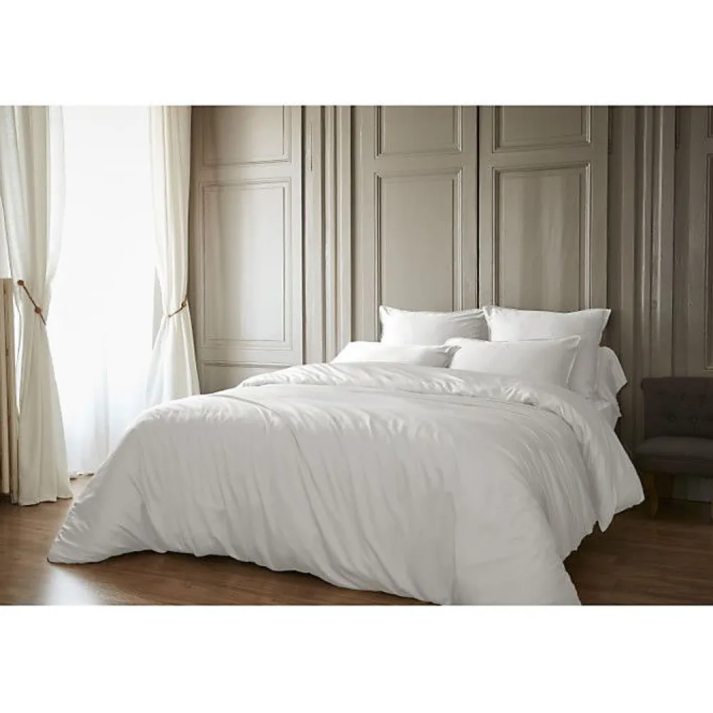 Housse de couette "Salomé" Viscose de bambou 120 fils/cm² - Salomé Chantilly - Housse de couette 240 x 220 cm>L'Effet Papillon Discount