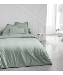 Housse de couette TODAY Essential - 240 x 260 cm - 2 personnes - 100% Coton uni - Celadon>Todays Tools New
