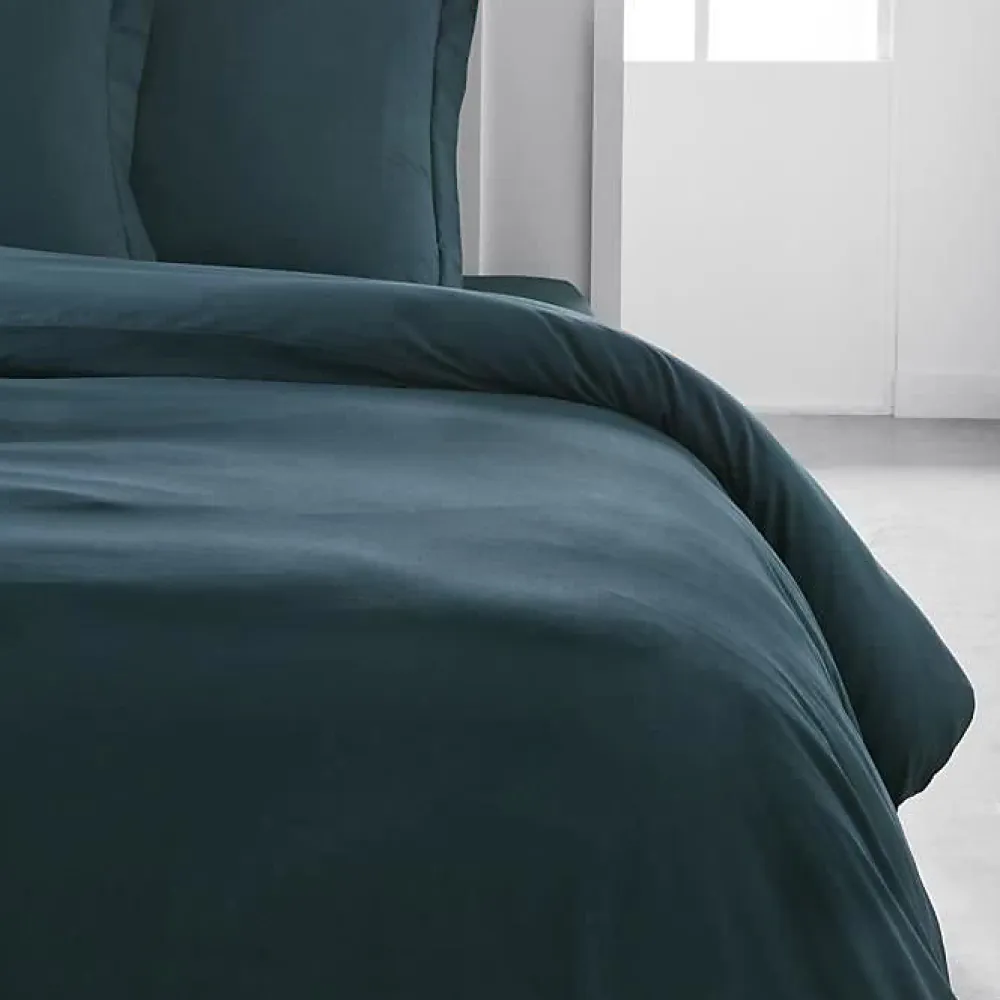 Housse de couette TODAY Essential - 220 x 240 cm - 2 personnes - 100% Coton uni - Paon>Todays Tools New