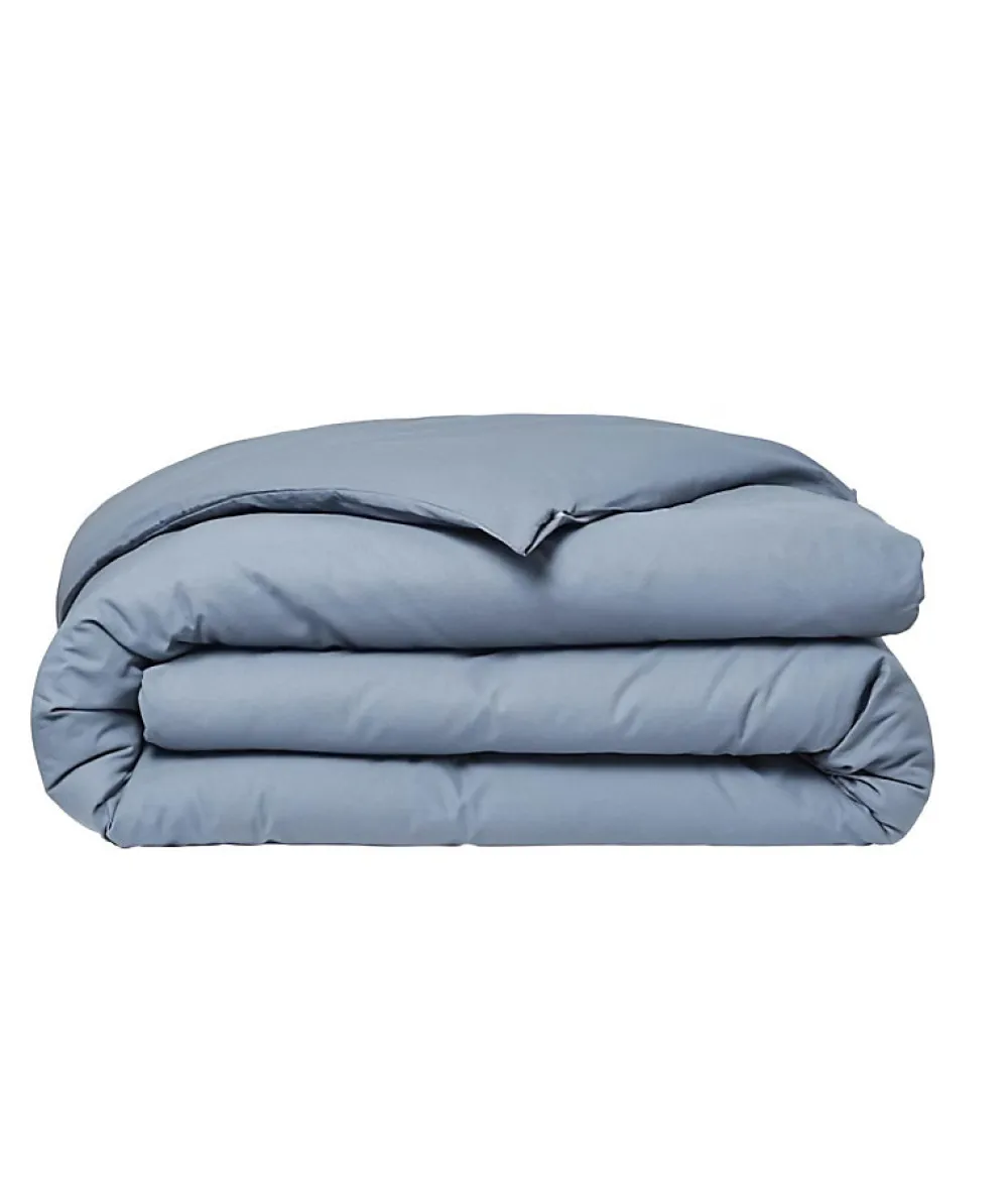 Todays Tools Housse de couette TODAY Essential - 240 x 260 cm - 2 personnes - 100% Coton uni - Denim* Housse De Couette