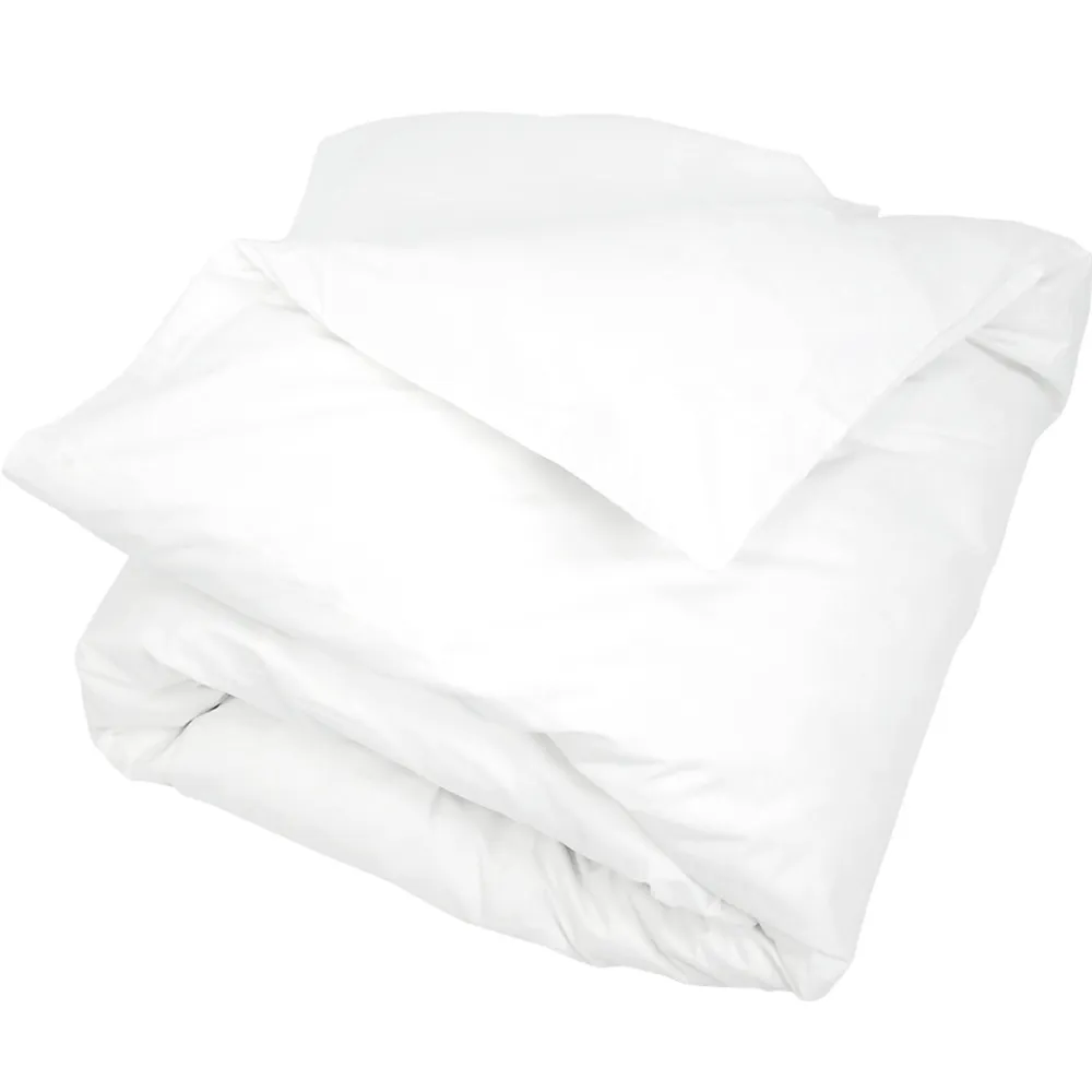Housse de couette uni 240x220 cm pur percale PRIMO Blanc>Linnea New