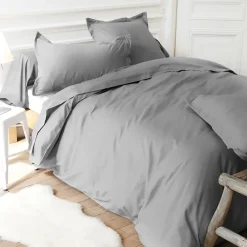 Linnea Housse de couette uni 280x240 cm coton ALTO Alu* Housse De Couette
