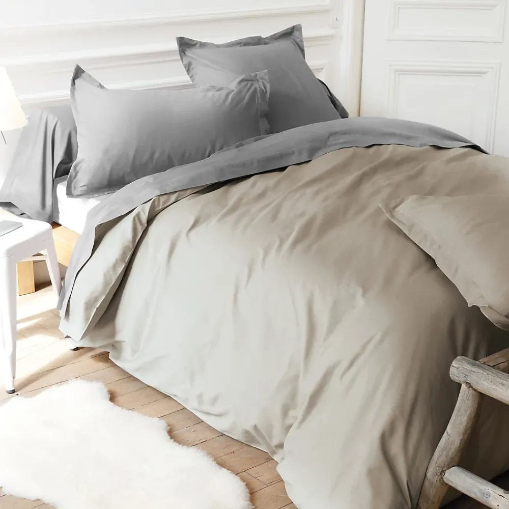 Linnea Housse de couette uni 260x240 cm coton ALTO Chamois* Housse De Couette