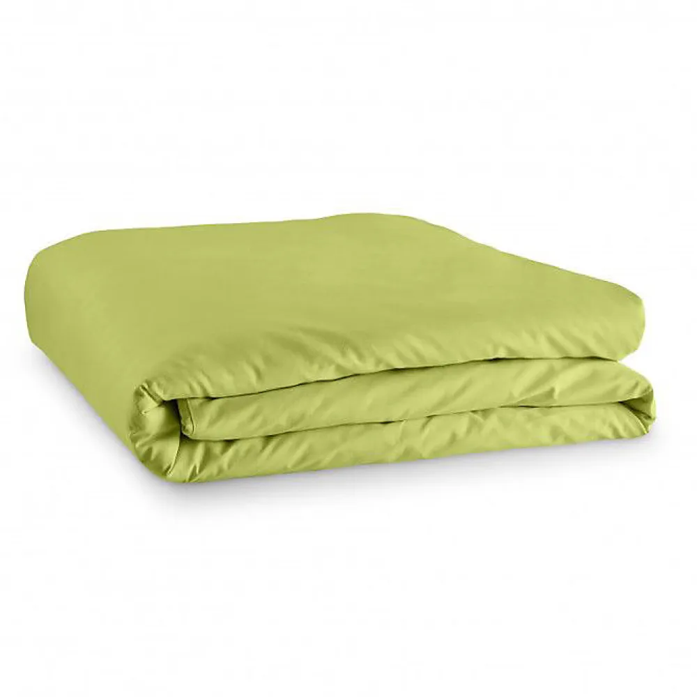 Housse de couette unie Anis 260 x 240 cm / 100% Coton / 57 Fils/cm² pour lit 2 places "King Size">Univers Décor Sale