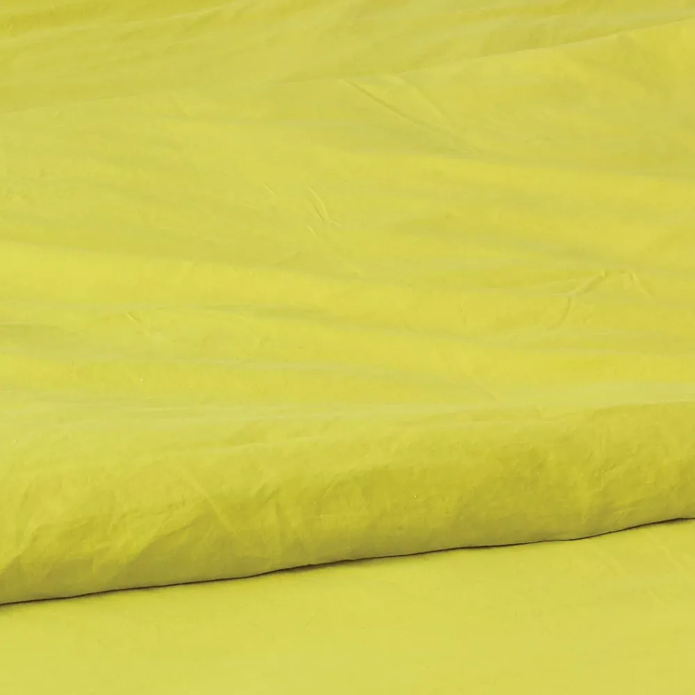 Toison d'Or Housse de couette unie en coton Lavé (140x200 cm - Jaune)* Housse De Couette