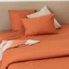 Toison d'Or Housse de couette unie en coton Lavé (200x200 cm - Cuivre)* Housse De Couette