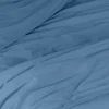 Toison d'Or Housse de couette unie en coton Lavé (240x220 cm - Bleu Foncé)* Housse De Couette
