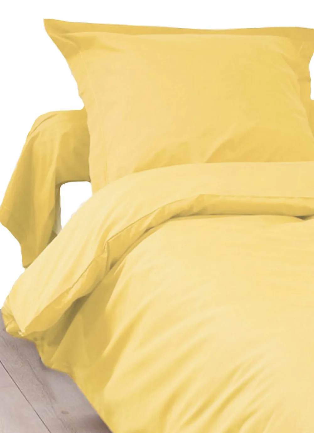 Housse de Couette Unie en 100 % Coton (200x200 cm - Jaune)>Tradilinge Online