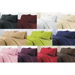 Univers Décor Housse de couette unie Rouge 260 x 240 cm / 100% Coton / 57 Fils/cm² pour lit 2 places "King Size"* Housse De Couette