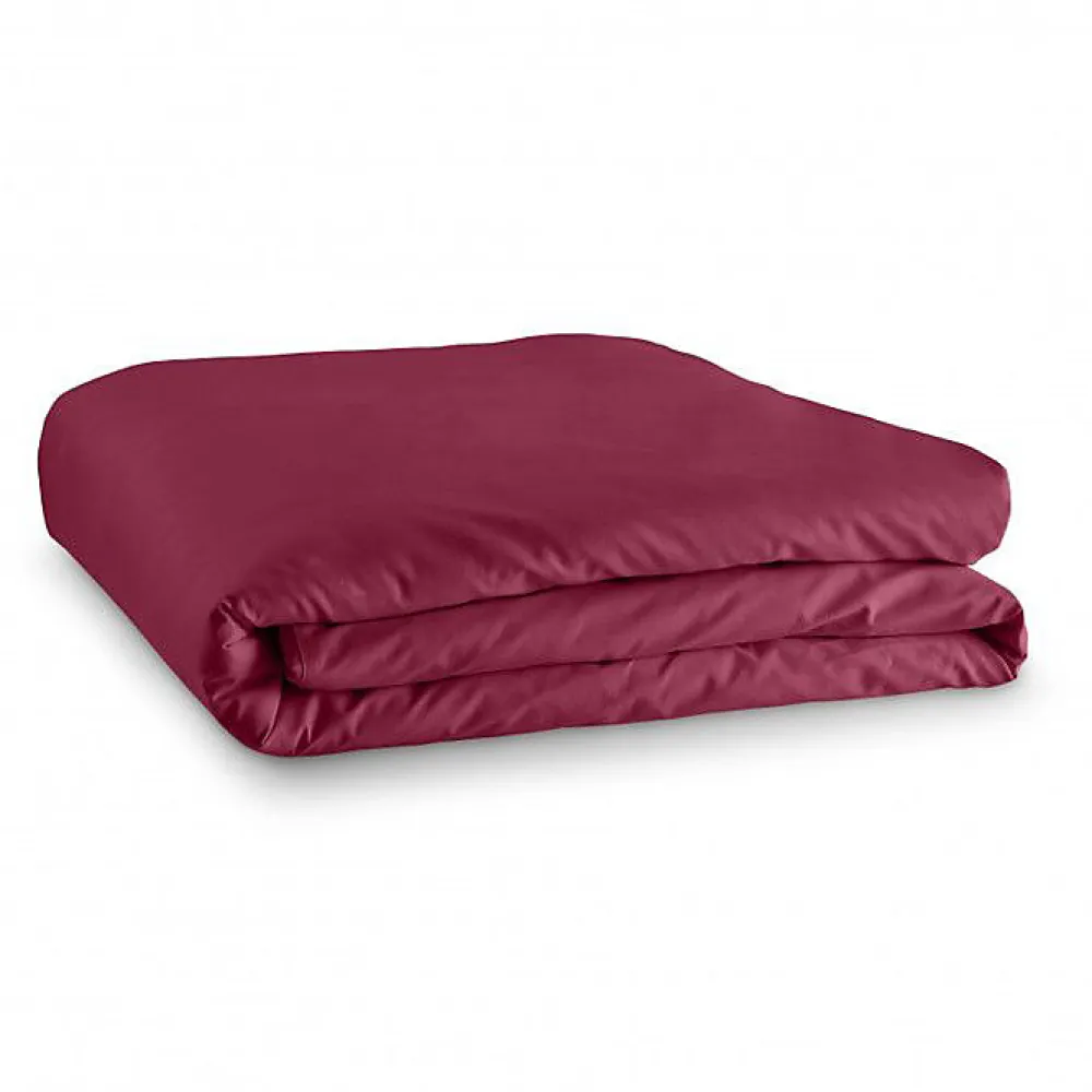 Univers Décor Housse de couette unie Rouge 260 x 240 cm / 100% Coton / 57 Fils/cm² pour lit 2 places "King Size"* Housse De Couette