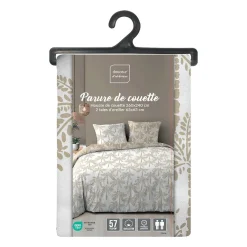 Douceur D'Intérieur Housse de couette 260x240 + 2 taies OLIANA 100% coton 57 fils* Housse De Couette
