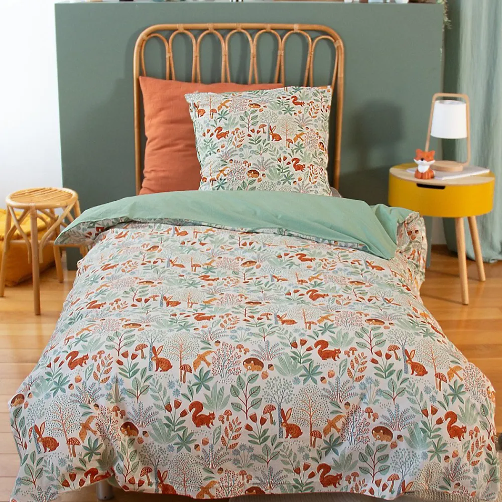 Cote Deco Housse de couette 140x200 + 1 taie PIERROT coton 57fils* Housse De Couette
