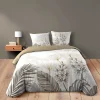 Housse de couette 240x220 + 2 taies BASTILLE 100% coton>Douceur D'Intérieur Discount