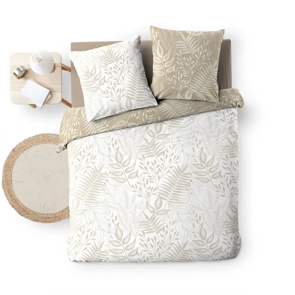 Douceur D'Intérieur Housse de couette 240x220 + 2 taies Cassia coton 57 fils* Housse De Couette