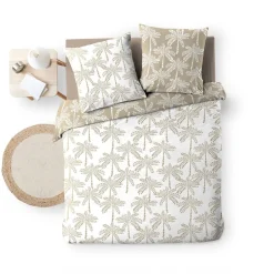 Douceur D'Intérieur Housse de couette 240x220 + 2 taies OLIANA 100% coton 57 fils* Housse De Couette