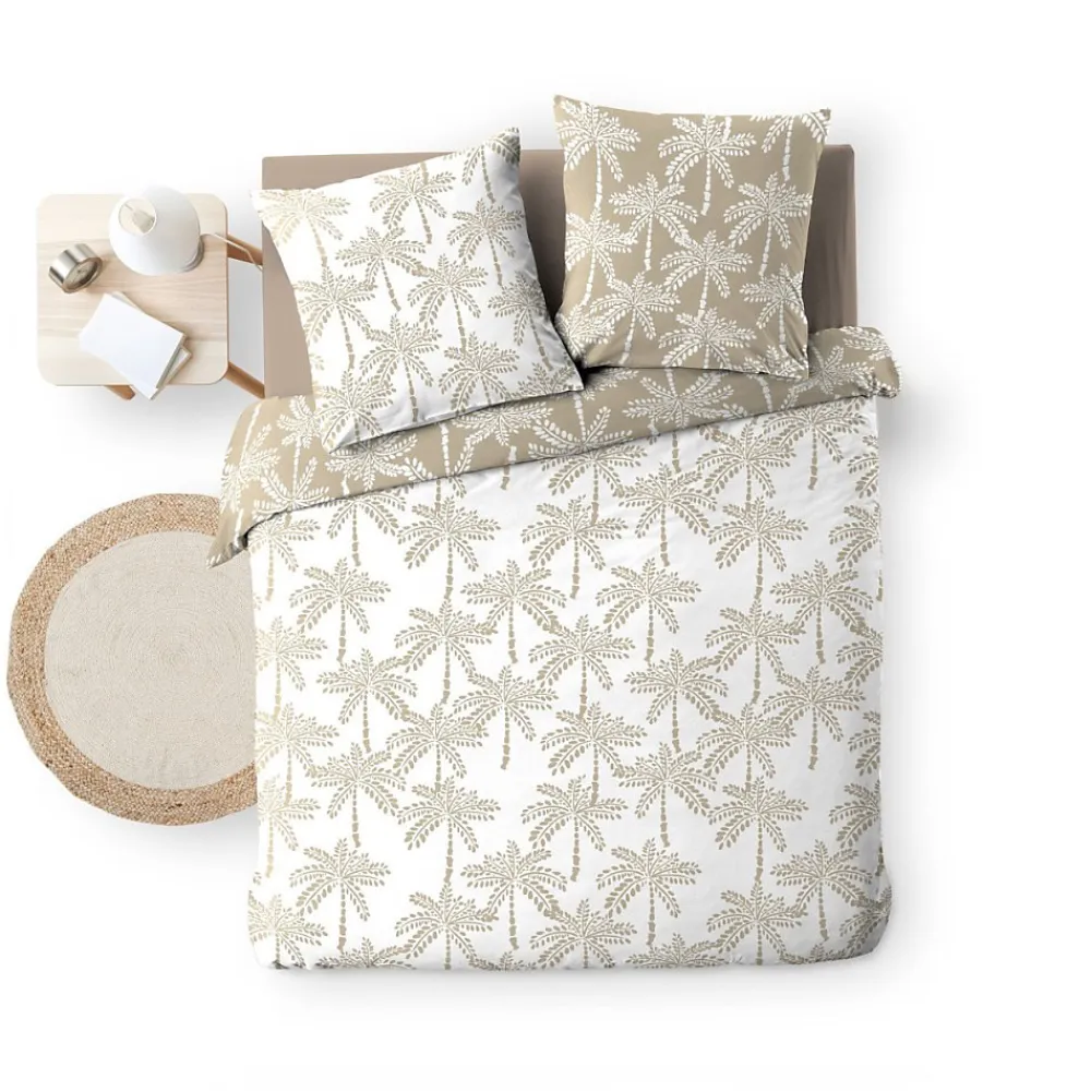Douceur D'Intérieur Housse de couette 240x220 + 2 taies OLIANA 100% coton 57 fils* Housse De Couette
