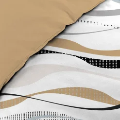 Douceur D'Intérieur Housse de couette 240x220 + 2 taies VAGUELINE Naturel* Housse De Couette