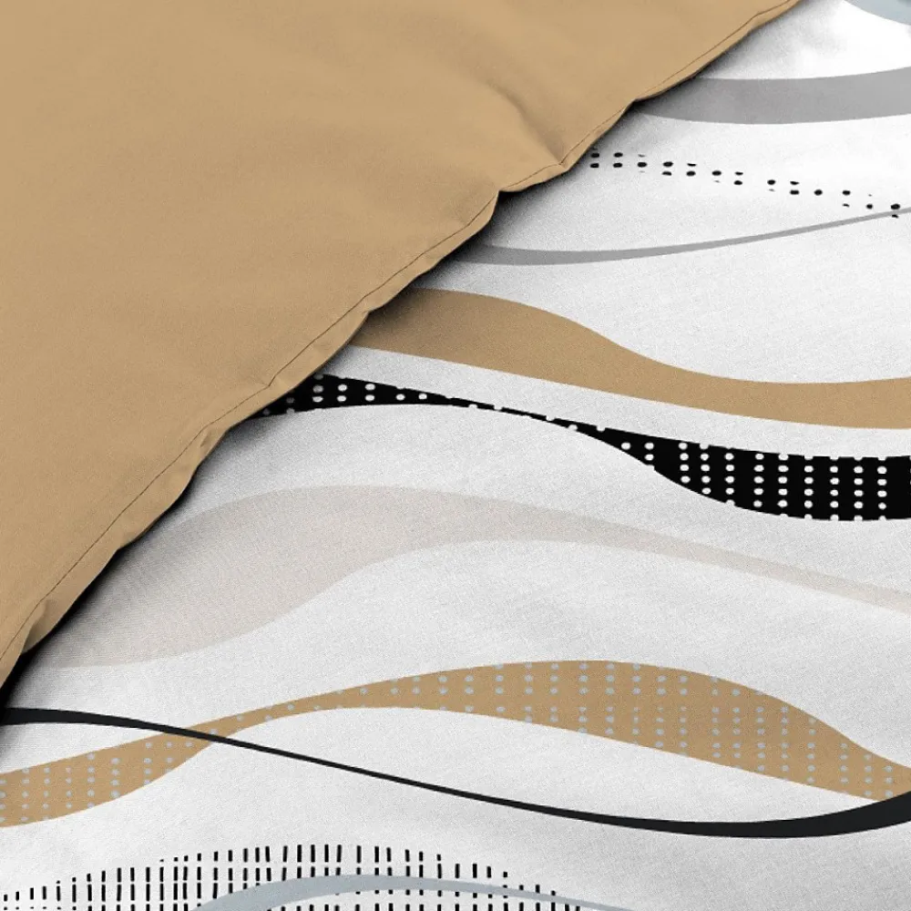 Douceur D'Intérieur Housse de couette 240x220 + 2 taies VAGUELINE Naturel* Housse De Couette