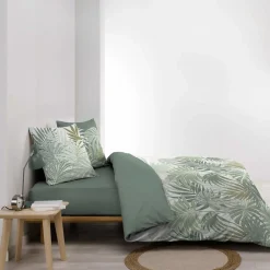 Housse de couette 240x220 + 2 taies NYMEA 100% coton 57fils><noscript><img width=