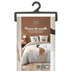 Douceur D'Intérieur Housse de couette 240x220 + 2 taies PAMPA 100% coton* Housse De Couette
