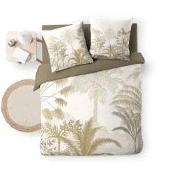 Housse de couette 240x220 + 2 taies COCOTY 100% coton><noscript><img width=