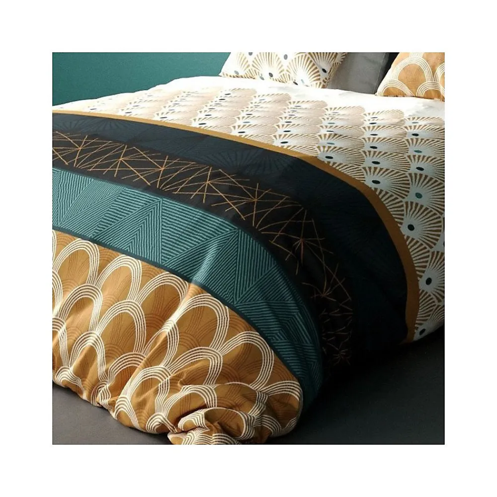 Atelier Du Coton Housse de couette 260x240 + 2 taies coton 57 fils* Housse De Couette