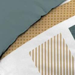 Housse de couette 240x220 + 2 taies ZEPHYR 100% coton>Douceur D'Intérieur Outlet