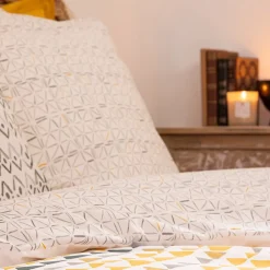 Atmosphera Créateur D'Intérieur Housse de couette 260x240 + 2 taies coton AQUAR* Housse De Couette