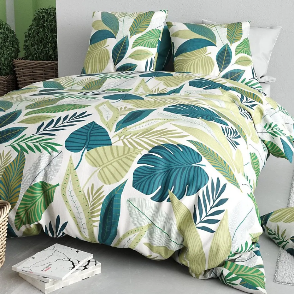 Housse de couette 240x220 + 2 taies en coton 57 fils>Atelier Du Coton New