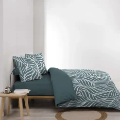 Housse de couette 240x220 + 2 taies 100% coton 57fils><noscript><img width=