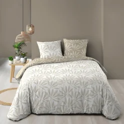 Douceur D'Intérieur Housse de couette 260x240 + 2 taies MALIA 100% coton* Housse De Couette