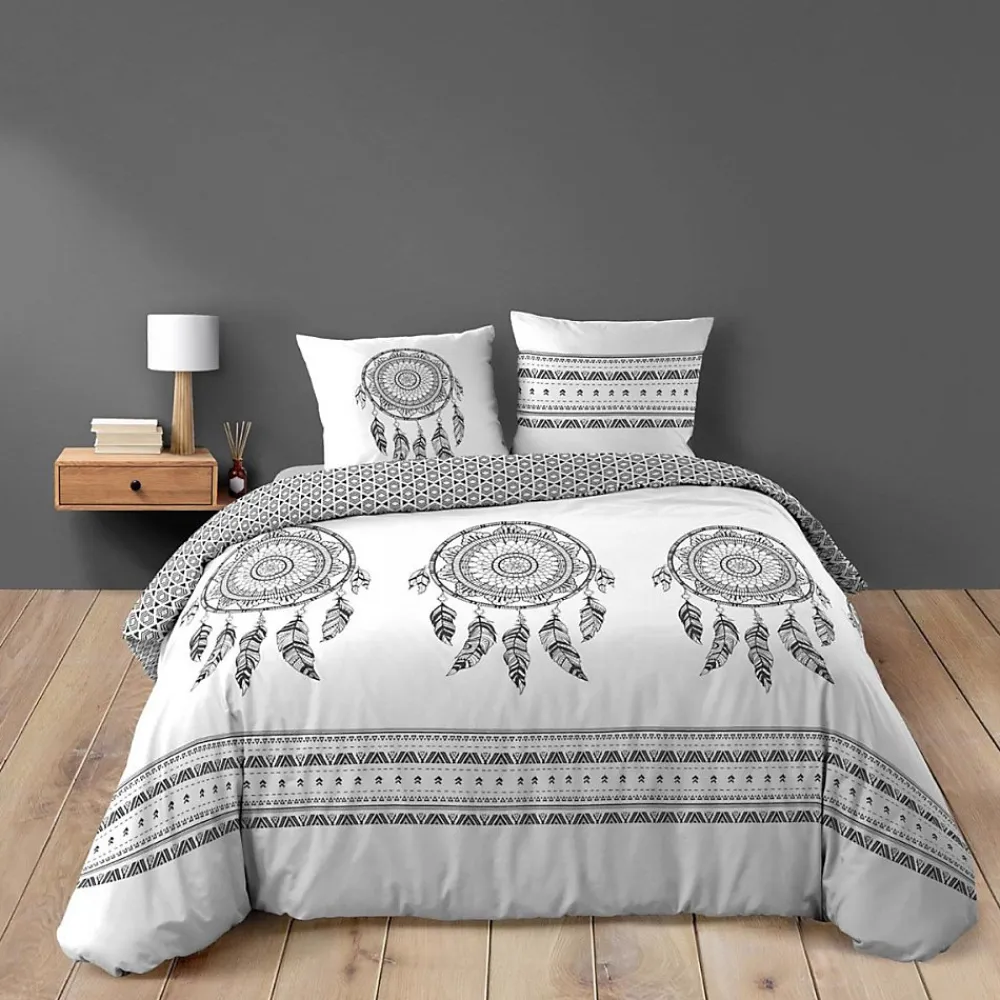Douceur D'Intérieur Housse de couette 240x220 + 2 taies INDIAN DREAM 100% coton* Housse De Couette