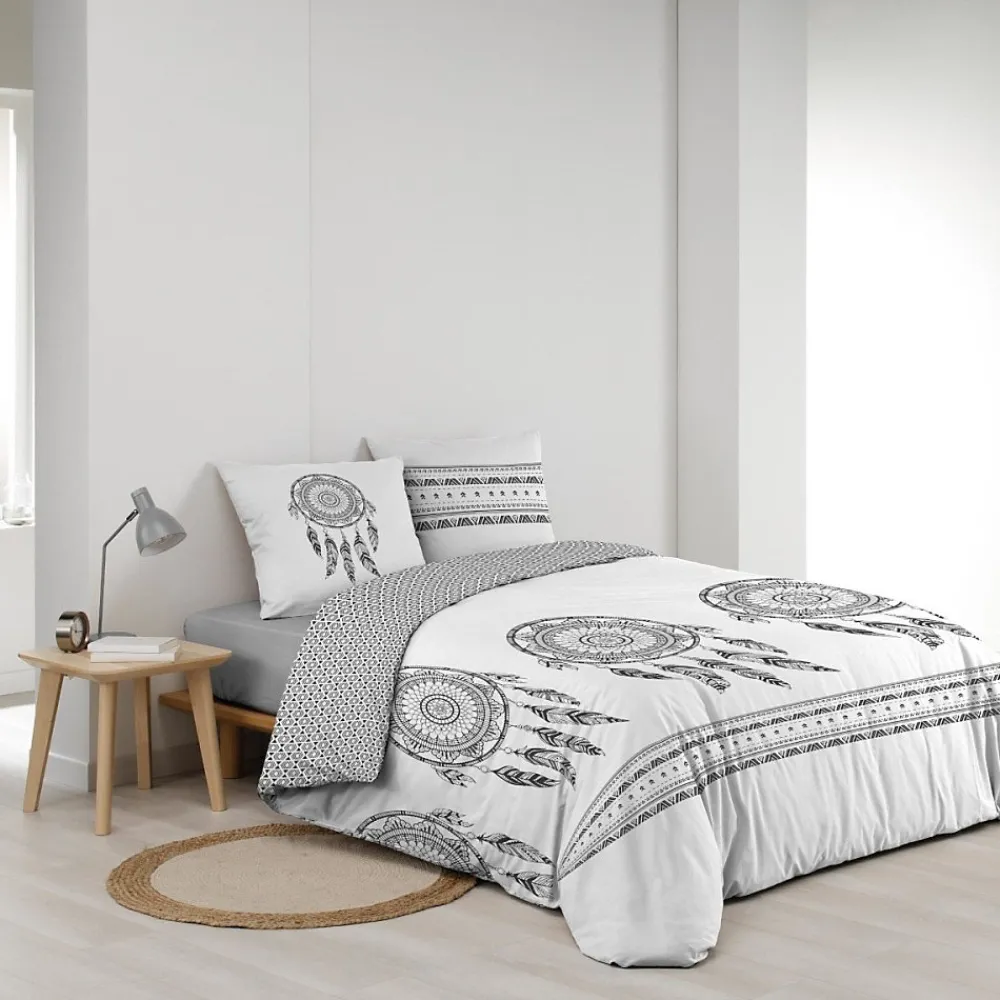 Douceur D'Intérieur Housse de couette 240x220 + 2 taies INDIAN DREAM 100% coton* Housse De Couette