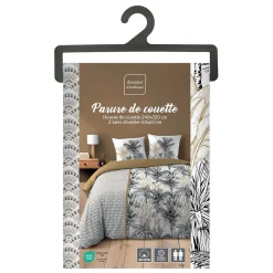 Douceur D'Intérieur Housse de couette 240x220 + 2 taies DAKAR 100% coton* Housse De Couette