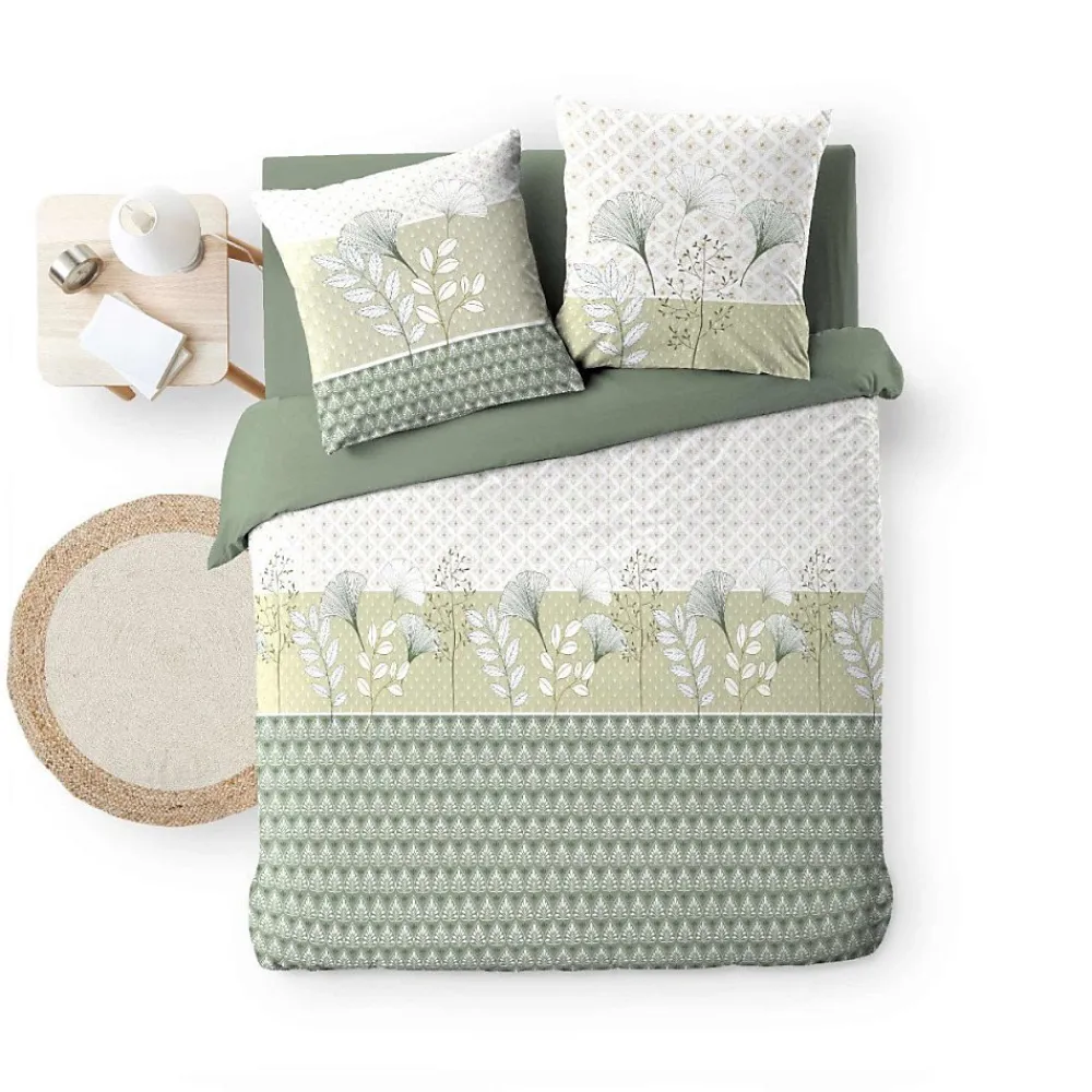 Housse de couette 240x220 + 2 taies POETINE 100% coton>Douceur D'Intérieur Sale