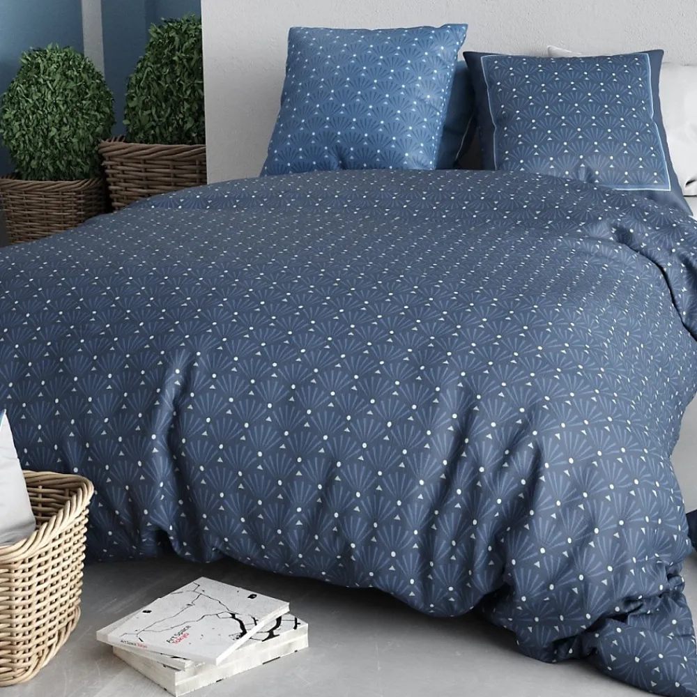 Atelier Du Coton Housse de couette 240x220 + 2 taies coton 57 fils* Housse De Couette